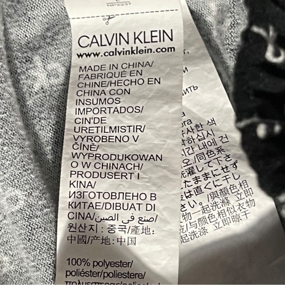 CALVIN Klein CK symbol Men’s Black Pajama Pants Size Large Elastic Waist - Picture 7 of 11